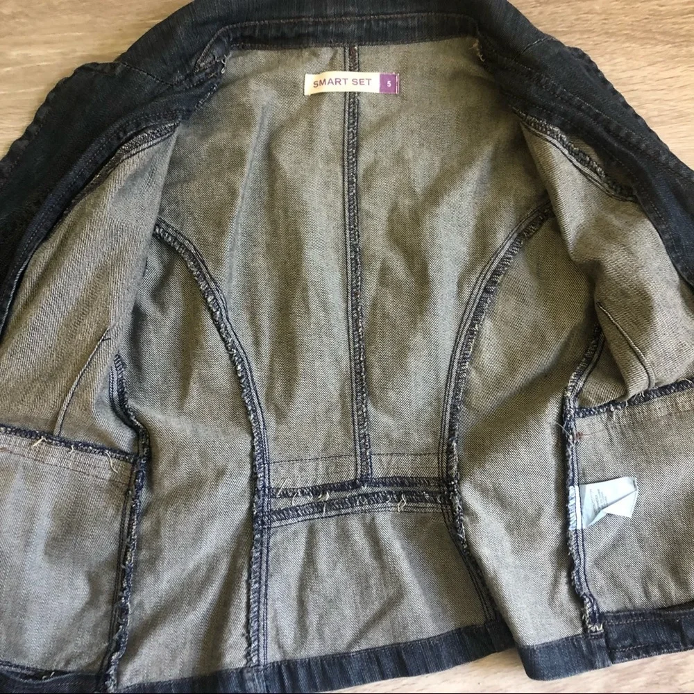 Smart Set denim jean jacket size 8 - Picture 5 of 7